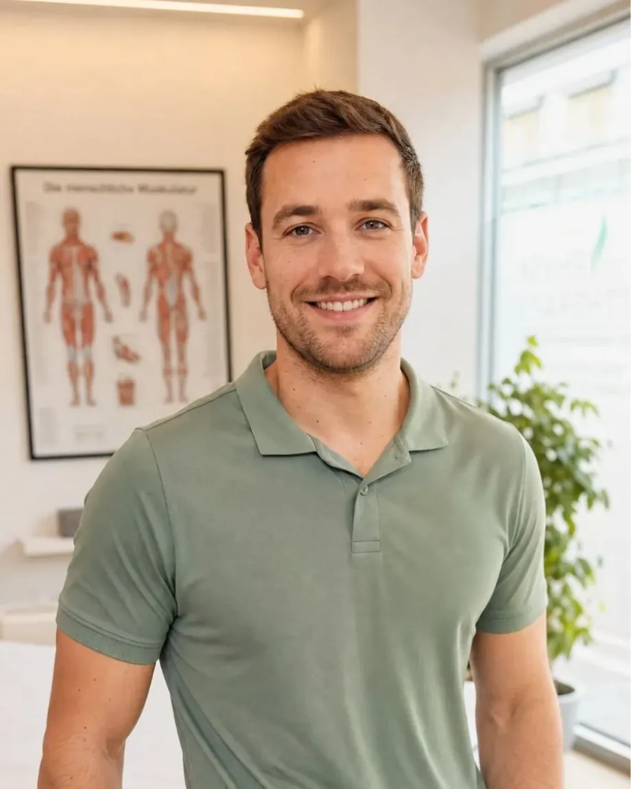 Physiotherapeut bei Behandlung in Praxis – Stellenangebote über FractaMed